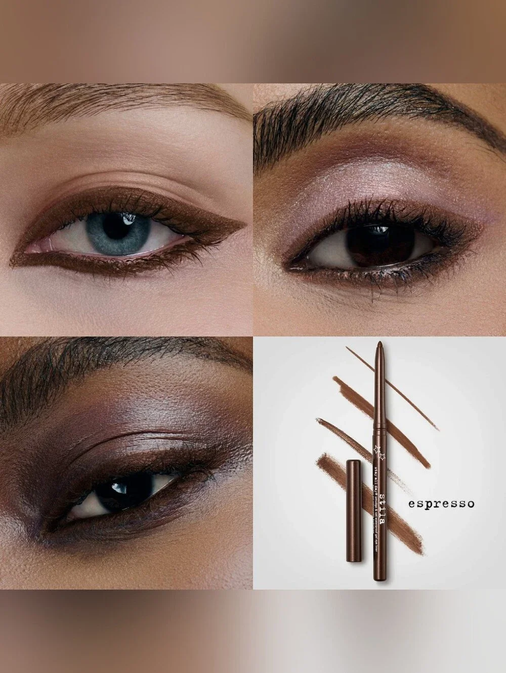 Stila Stay All Day Smudge & Set Waterproof Gel Eye Liner in Espresso, NIB